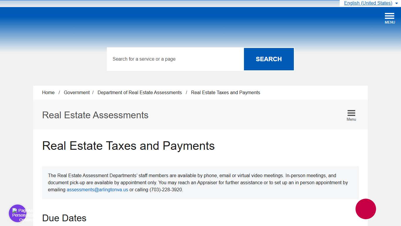 Real Estate Taxes and Payments – Official Website of Arlington County Virginia Government
